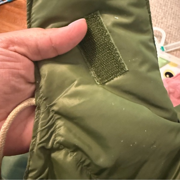 Vtg CAMEL Men's Goose Down Feathers Puffer Jacket Zip/Snap Pocket Size M hooded - Picture 6 of 14